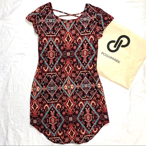 No Boundaries Boho Casual Dress Size Large - Picture 3 of 11